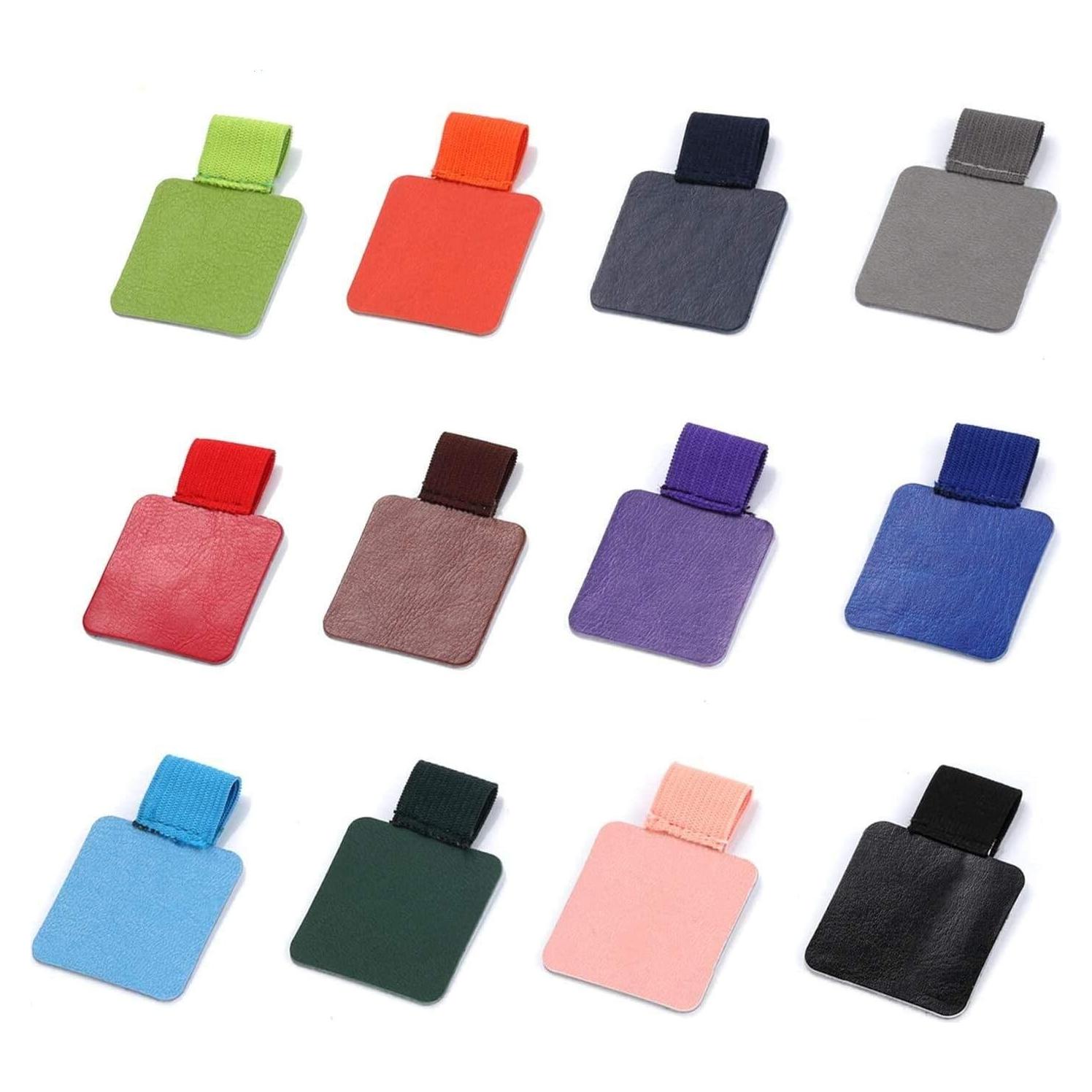 Juego de Soportes para Lápices Yizerel 12 Colores Autoadhesivos