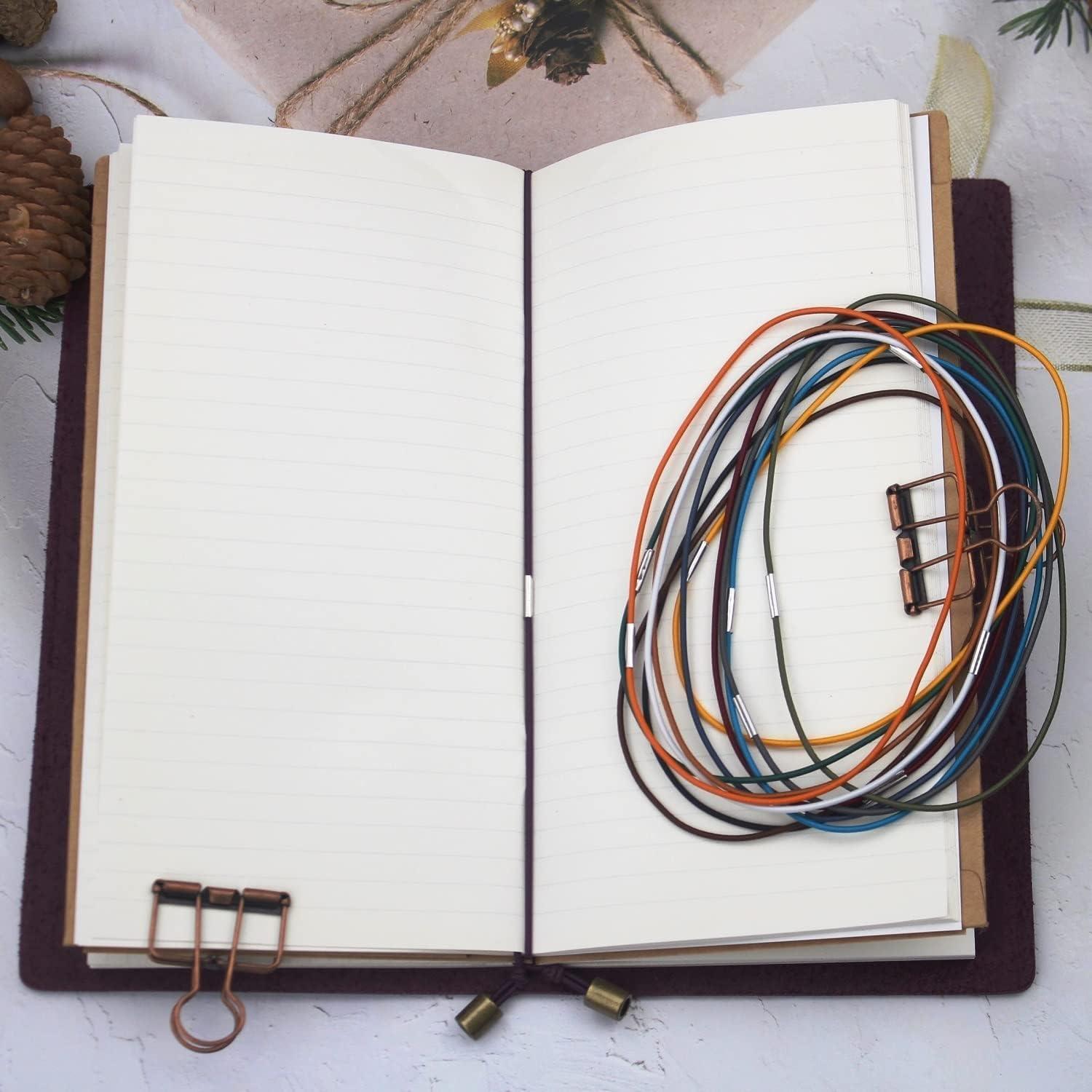 Pack of 13 Elastic Bands for Personal Size Travelers Notebook Connecting Inserts - Jump Bands Accessories for Traveler's Notebook Travel Journal