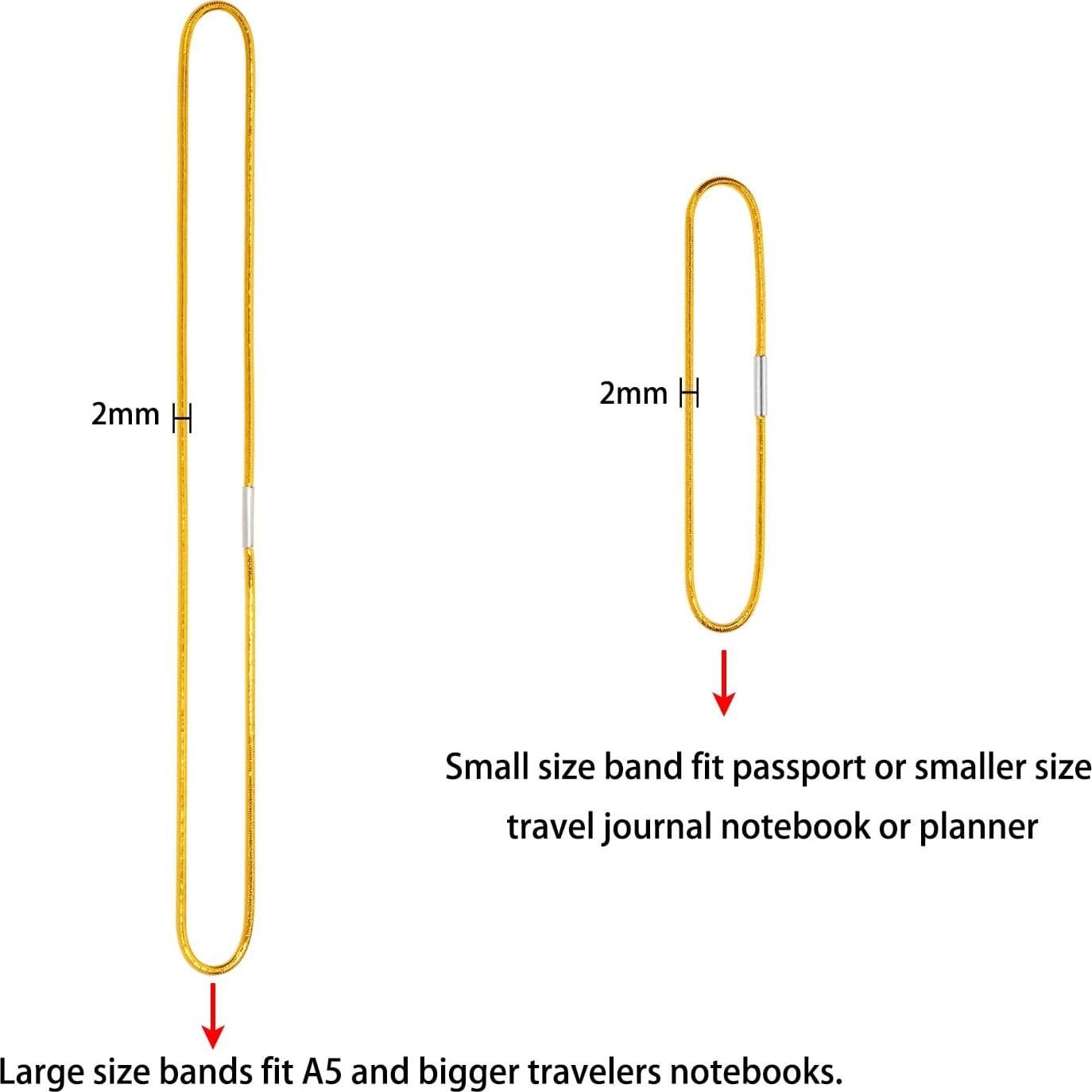 Correa Elástica Mini Skater para Cuadernos A5 y Pasaporte - 12 Unidades