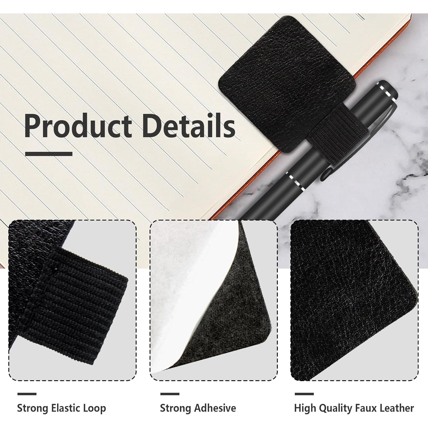 12 Soportes de Lazo para Bolígrafo AUXBC Autoadhesivos