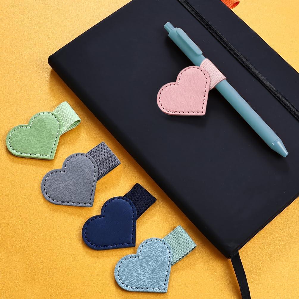 Juego de 8 Soportes de Bolígrafos Corazón DAJYAWON Coloridos