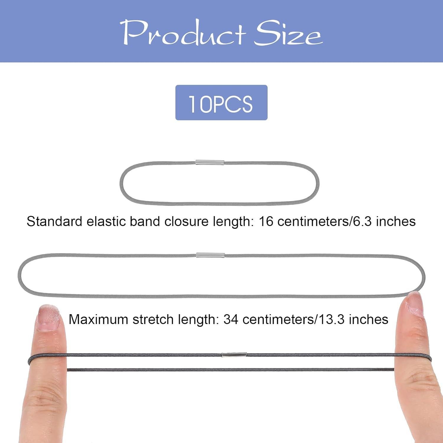 10 Bandas Elásticas para Cuadernos Aysatogc - Tamaño Estándar