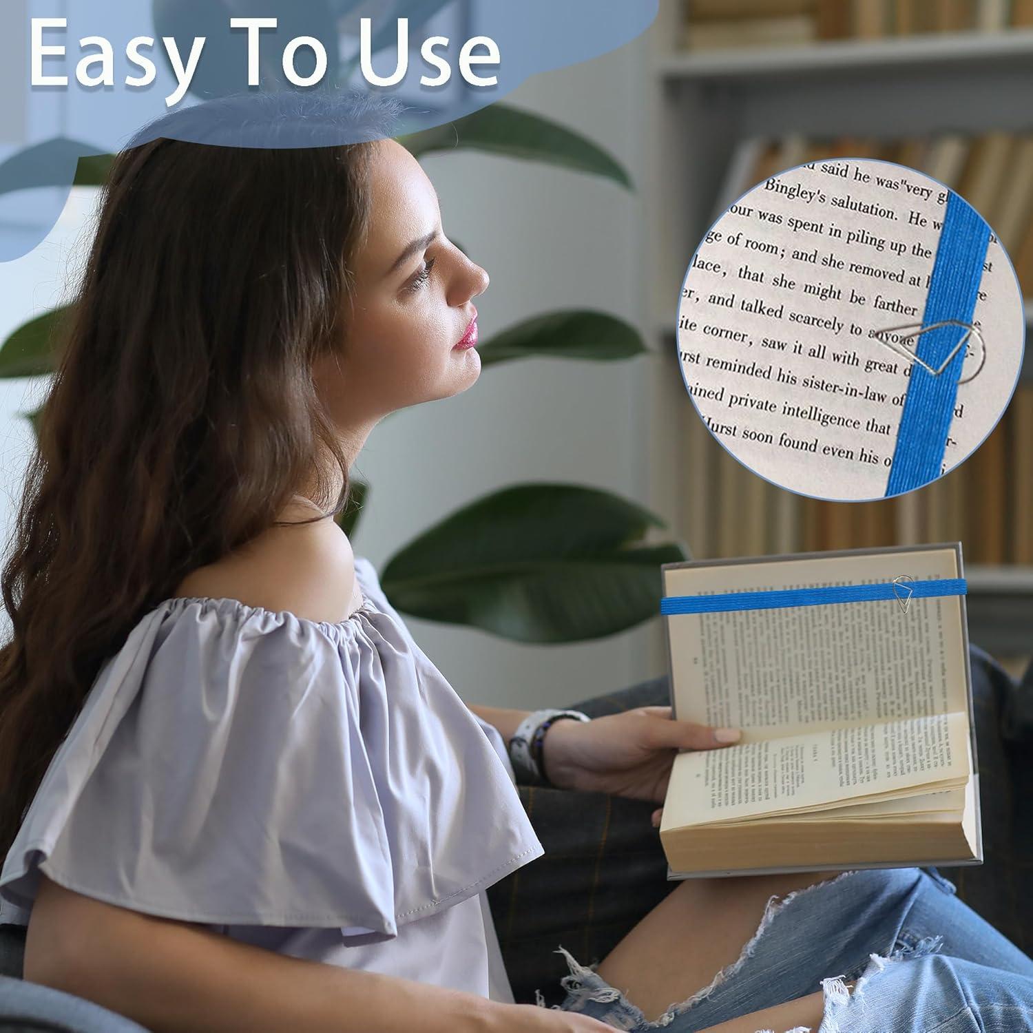 Juego de 12 Bandas Ajustables JuGeoZhi para Libros Multicolor