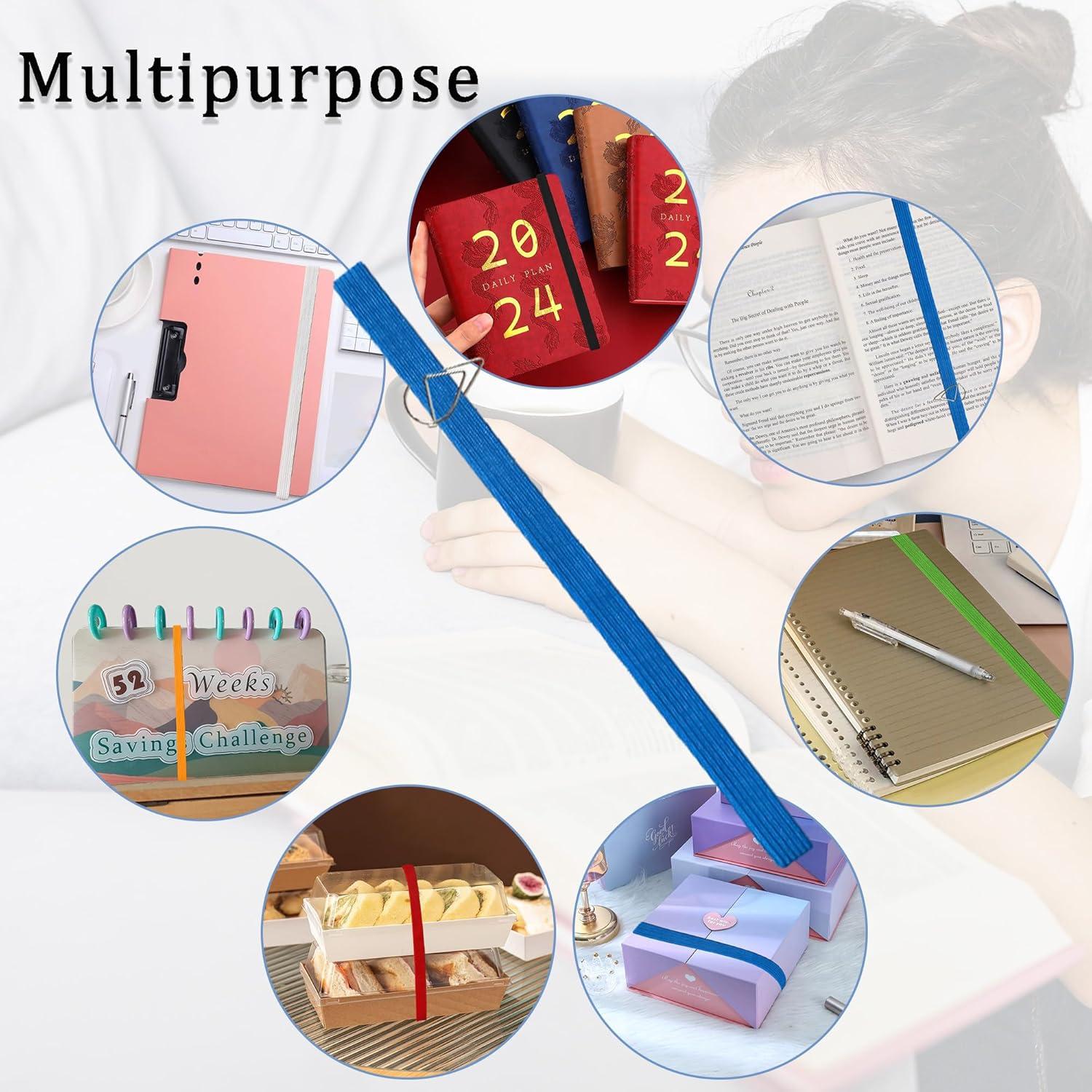 Juego de 12 Bandas Ajustables JuGeoZhi para Libros Multicolor