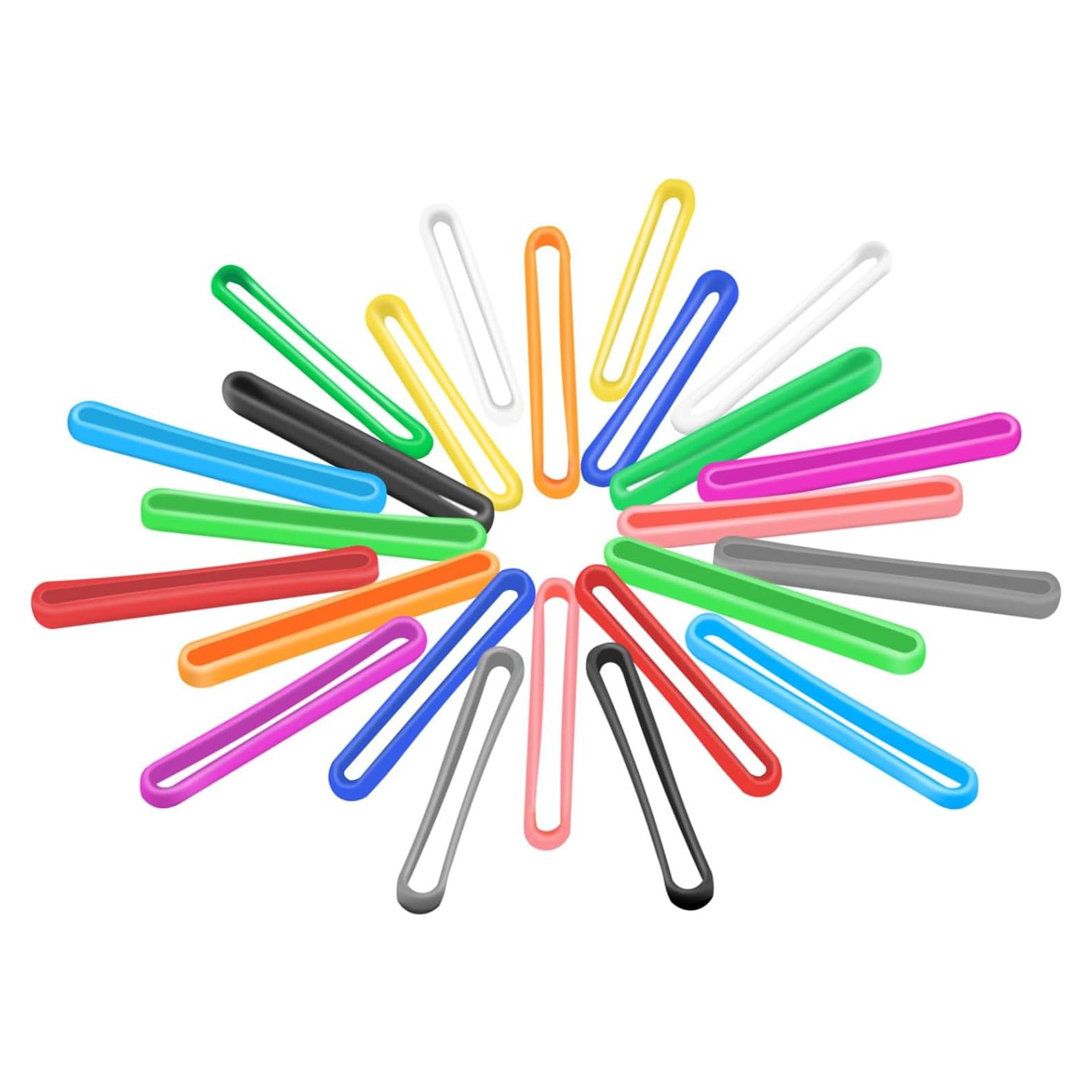 Bandas de Goma de Silicona Coopay 60 Piezas 7.62 cm Coloridas