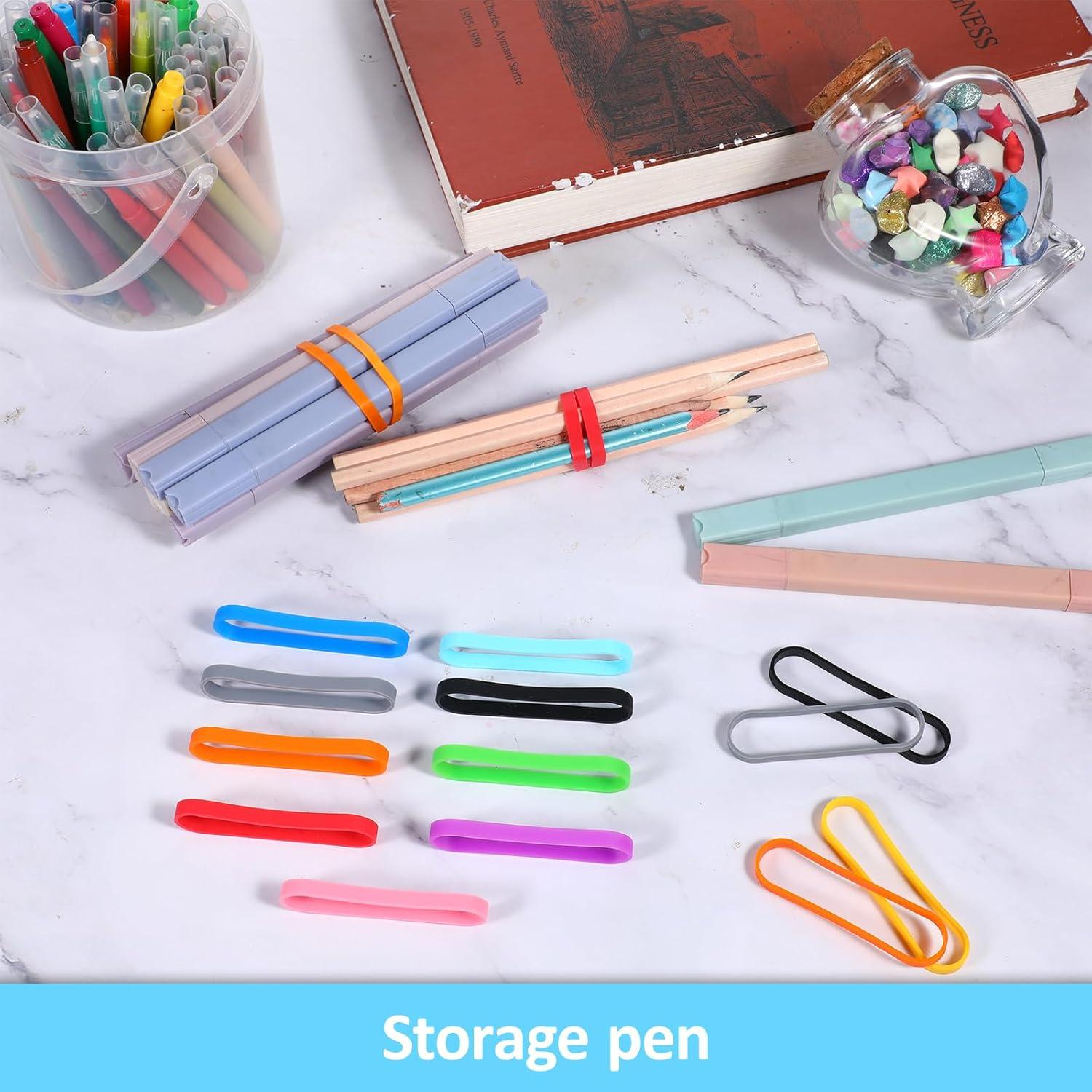 30 Bandas de Goma de Silicona Coloridas Lusofie 7.87x5.91cm