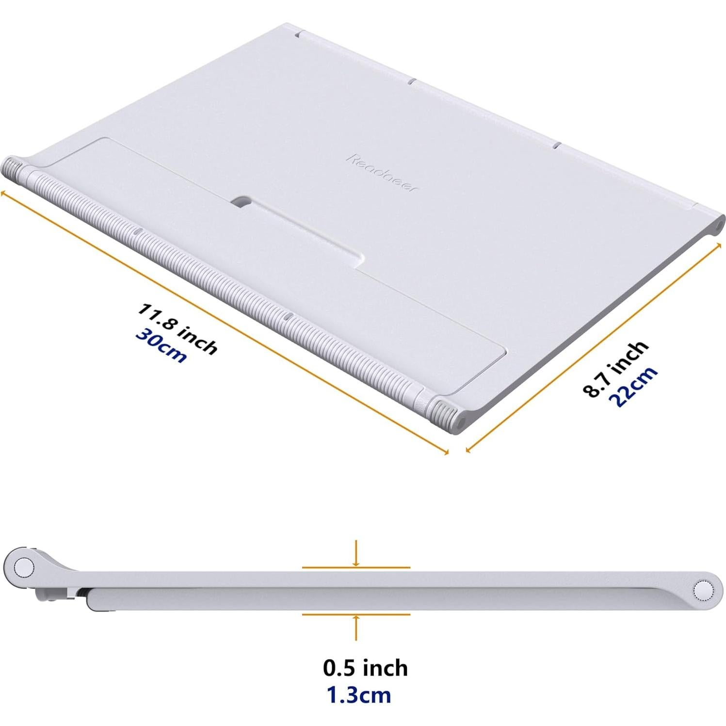 Soporte de Libro Ajustable Readaeer Blanco 30x22 cm Ligero