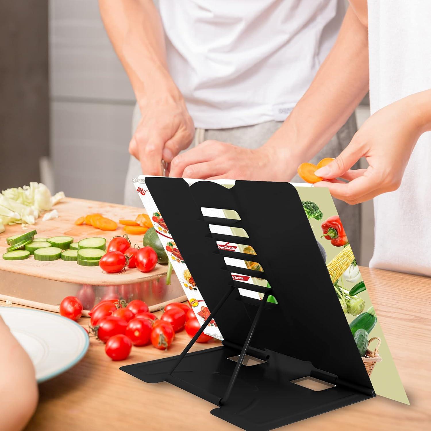 Soporte de Libro Ajustable Camelmother Metal Negro 22.4x20.1cm