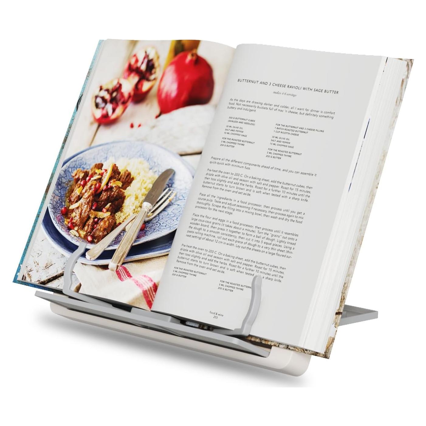 Soporte de Libro Portátil BOKIOVIN Ajustable para Cocina