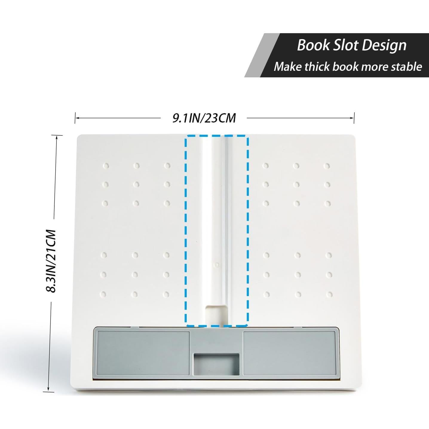 Soporte de Libro Portátil BOKIOVIN Ajustable para Cocina