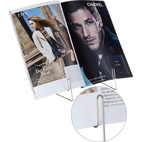 Soportes de Libros Plegables Maitys - 2 Piezas Ajustables Negro