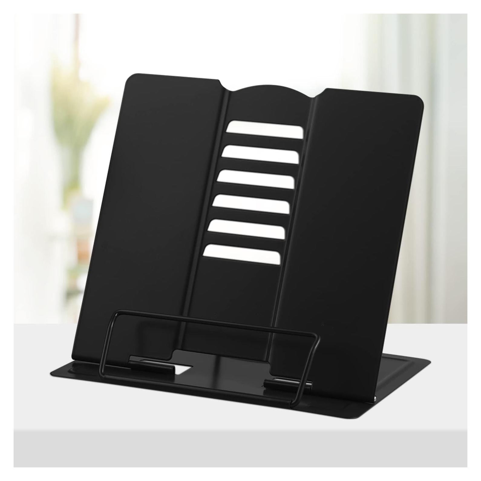 Soporte de Libro Ajustable Honagu Negro para Escritorio 22 cm