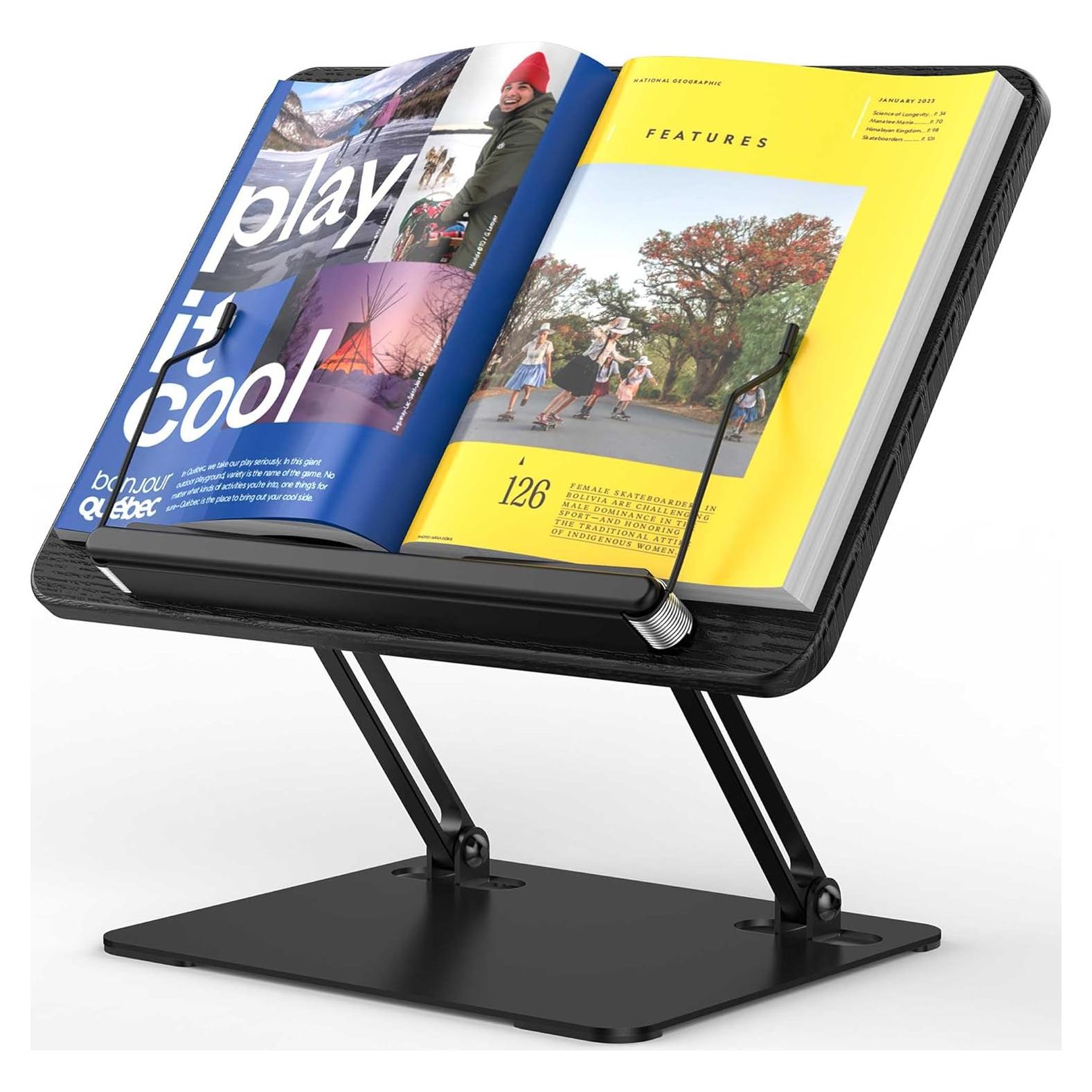 Soporte de Libros Ergonómico BESIGN BS01 Ajustable Negro