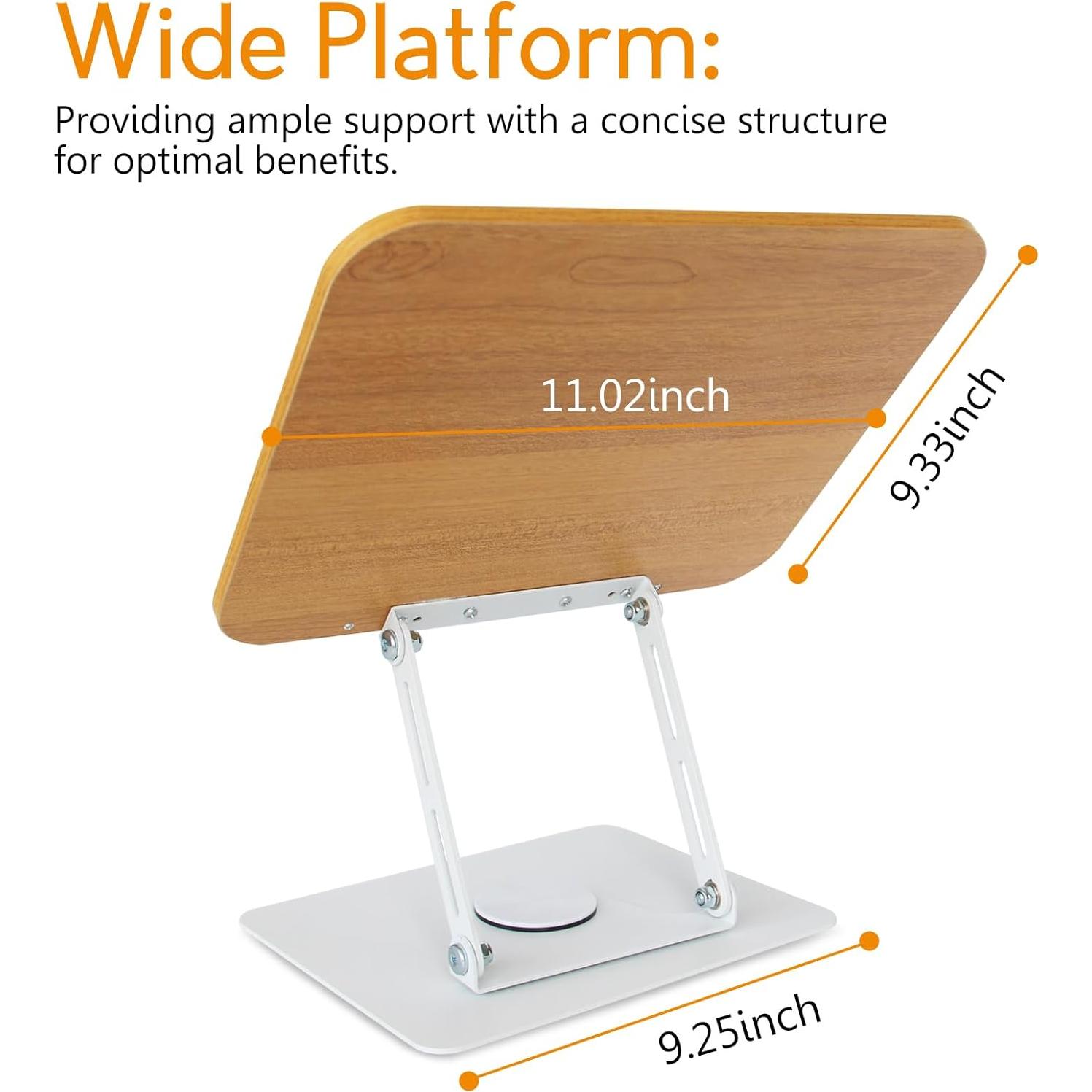 Soporte de Libro Trophable Plegable 360° con Clips y Base Antideslizante