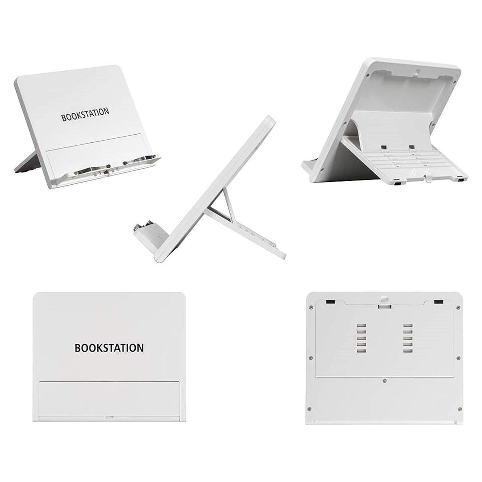 Mesa de Lectura Portátil BOOKSTATION Blanca 27x21 cm