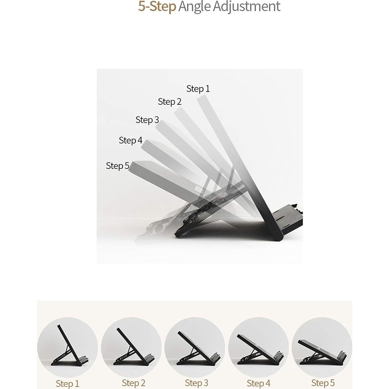 Mesa de Lectura Portátil BOOKSTATION Blanca 27x21 cm