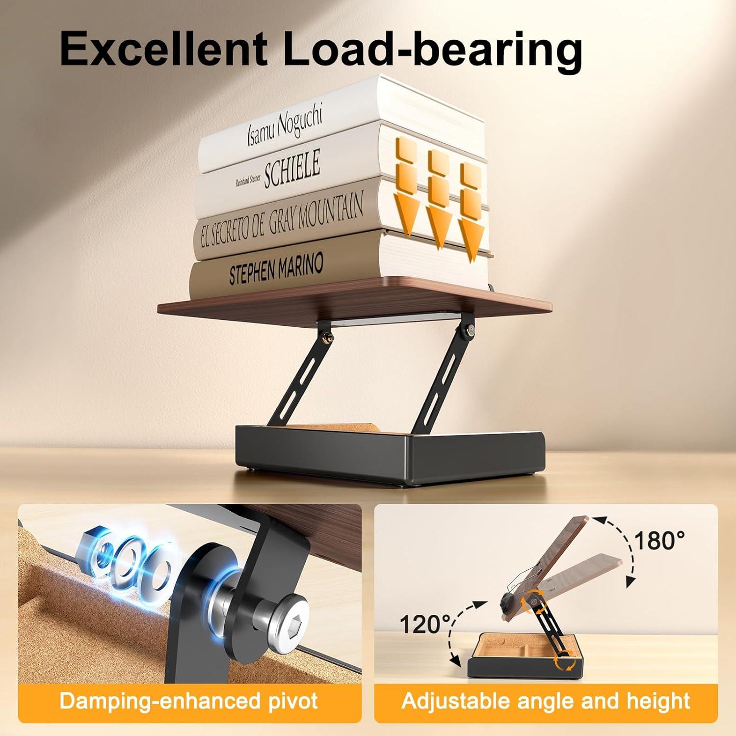 Soporte para Libros Ajustable HUMANCOZY de Madera 34x24 cm