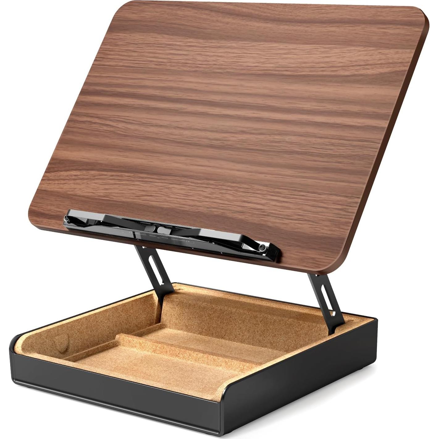 Soporte para Libros Ajustable HUMANCOZY de Madera 34x24 cm