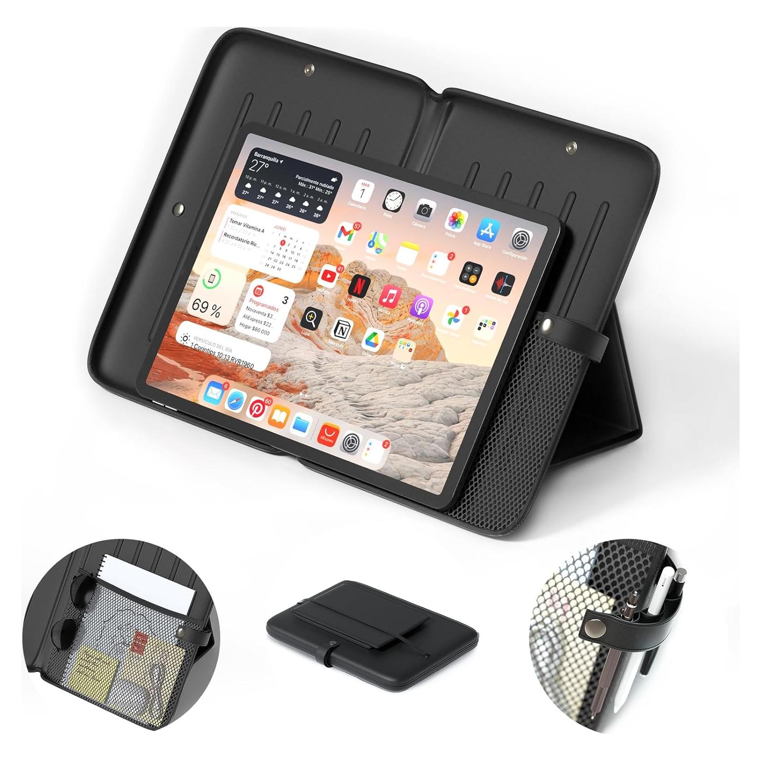 Soporte de Libro Plegable KDD con Almacenamiento y Correas