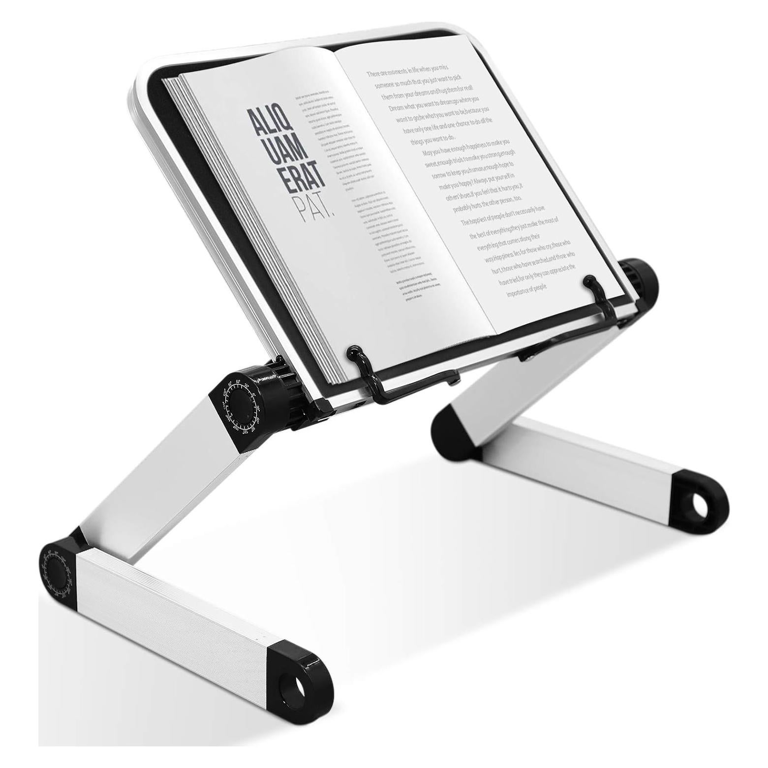 Soporte de Libro Ajustable MNKXL Ergonómico Plegable 38.1x25.4cm