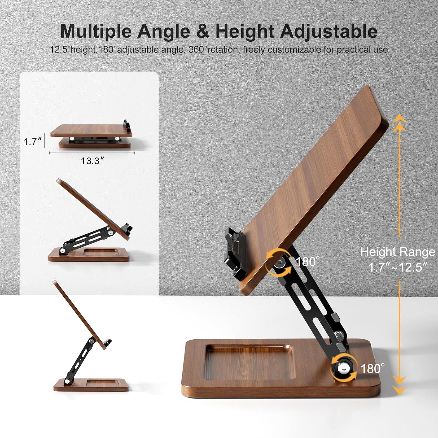 Soporte para Libros OPTIXCELL con Luz Ajustable y Plegable