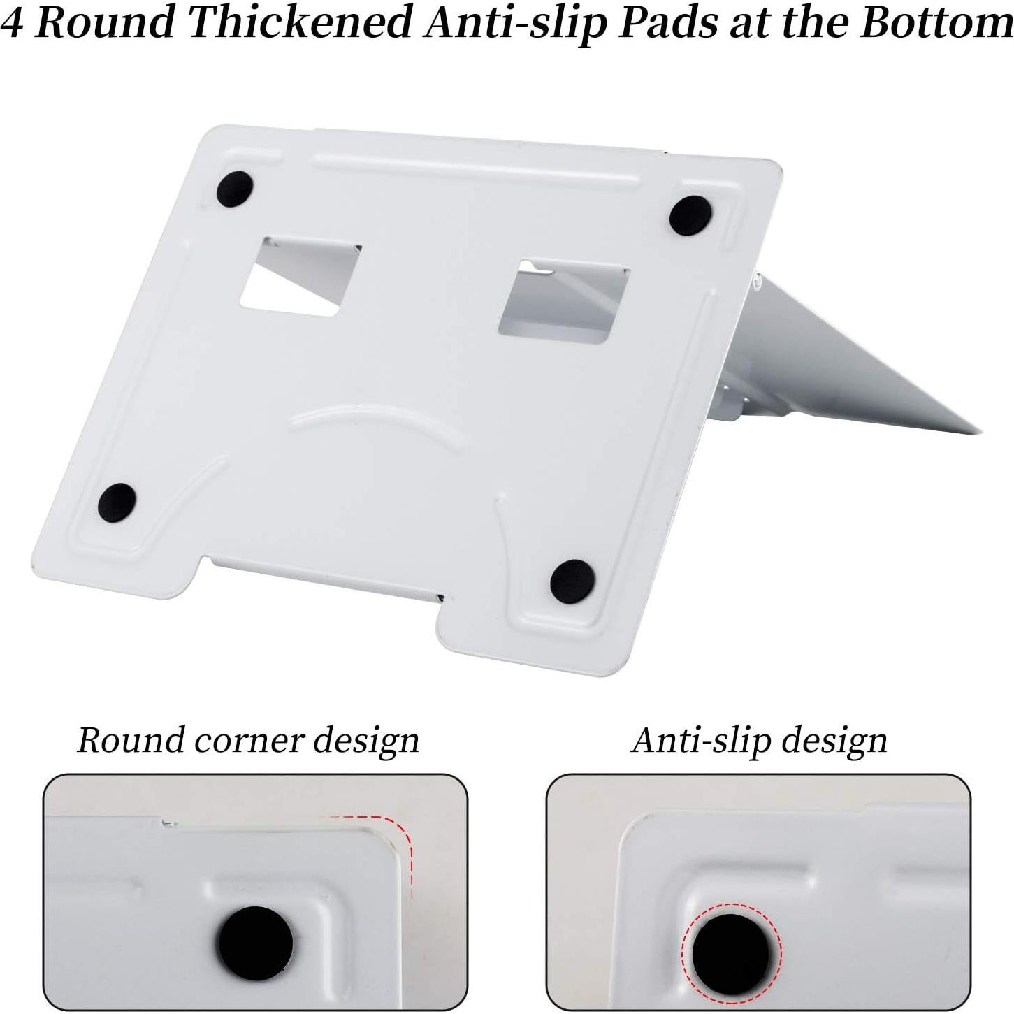 Soporte de Libro Blizzow Ajustable Plegable Blanco 21x16 cm