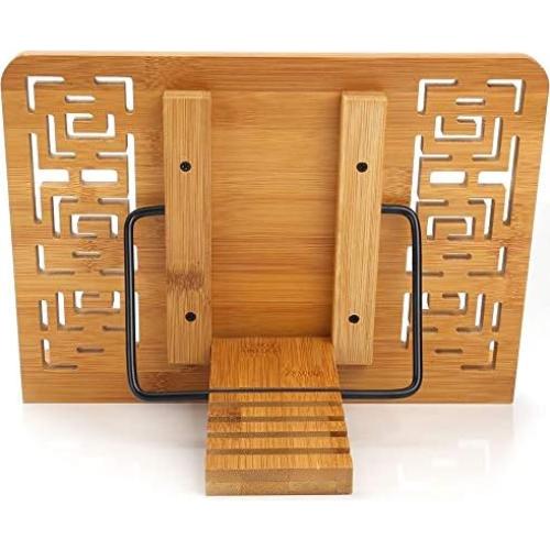 Soporte de Libro Plegable de Bambú Wishacc 28x20.5cm