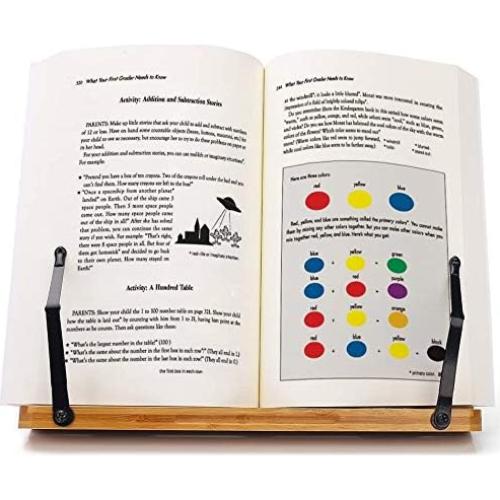 Soporte de Libro Plegable de Bambú Wishacc 28x20.5cm