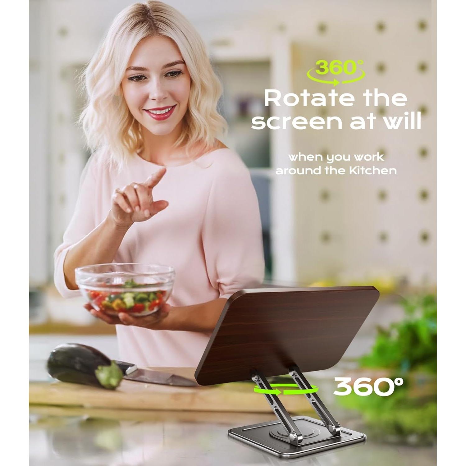 Soporte de Libros Ajustable LOXP RS-01 360° Plegable Negro