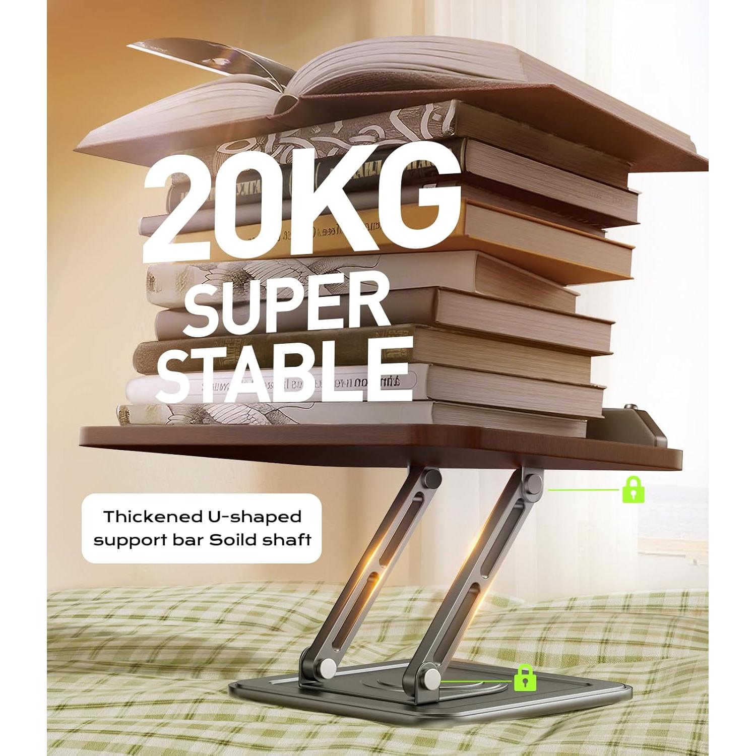 Soporte de Libros Ajustable LOXP RS-01 360° Plegable Negro