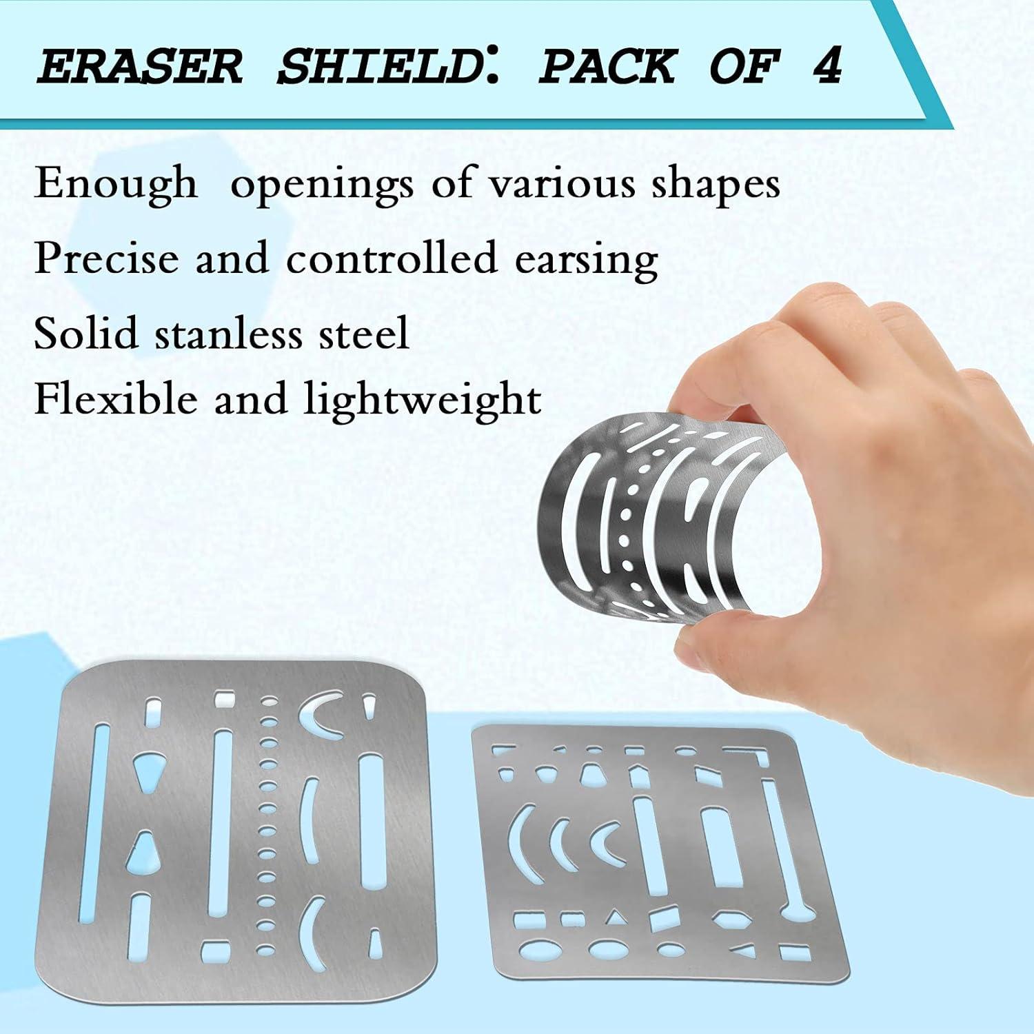 Plantilla de Dibujo Clabby 4 Piezas Acero Inoxidable 26/27 Aberturas