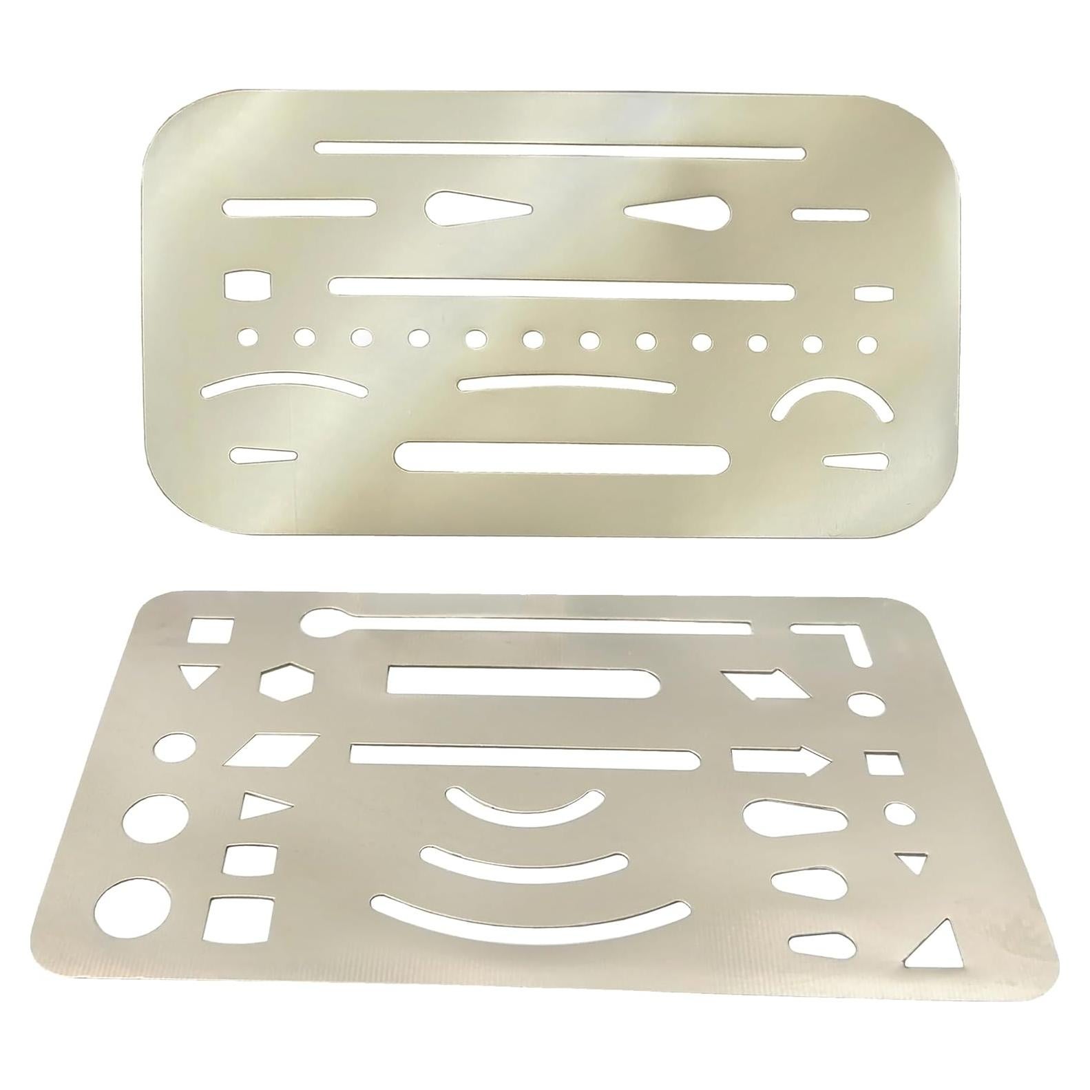 Escudo de Borrado KR.LIF 2 pcs Acero Inoxidable Dibujo