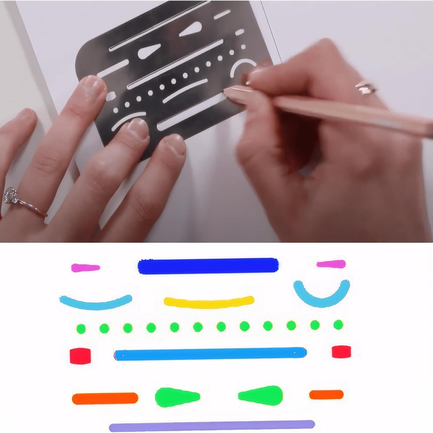 Escudo de Borrado KR.LIF 2 pcs Acero Inoxidable Dibujo