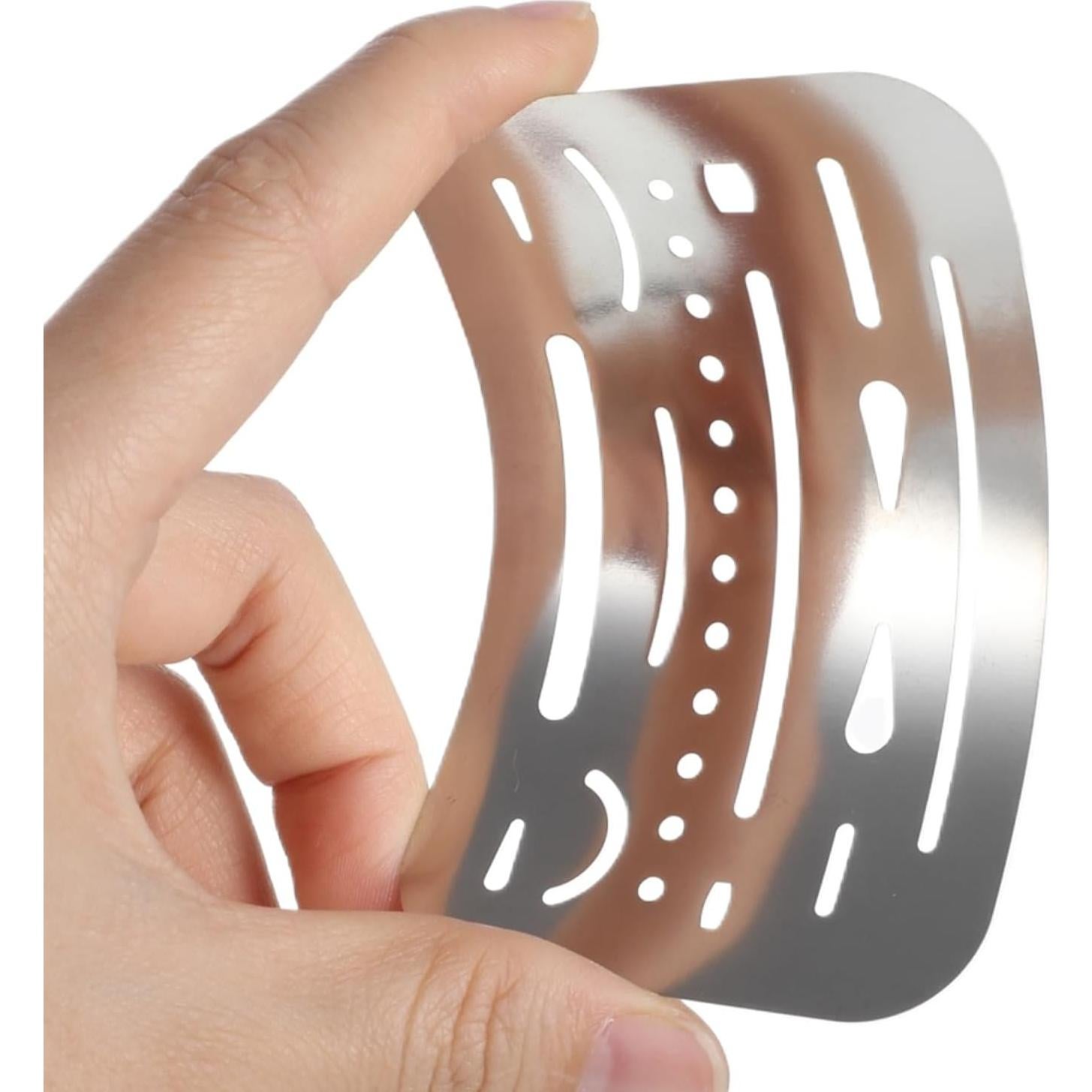 Set de Plantillas de Dibujo Acero Inoxidable 4 Piezas