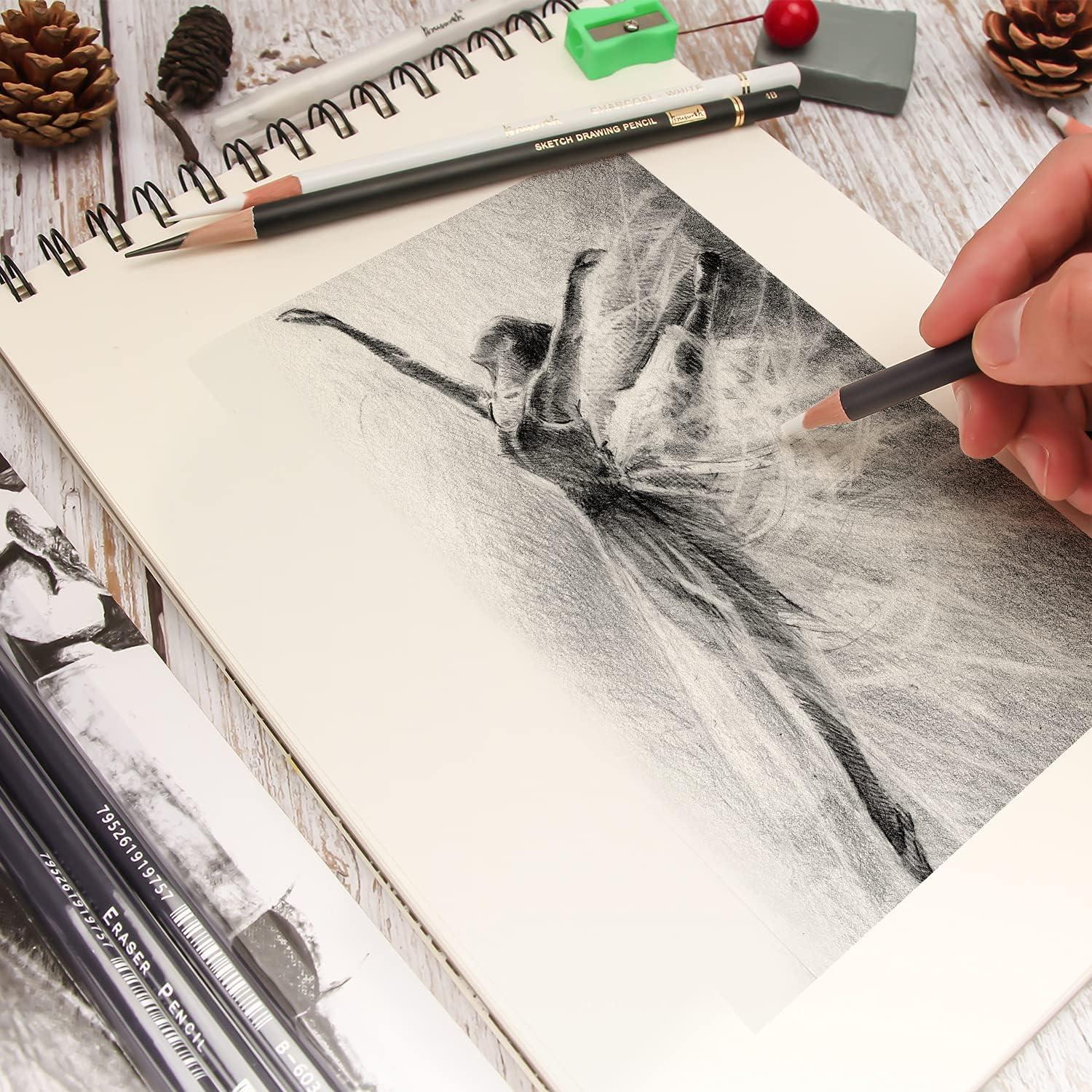 Juego de Gomas de Borrar Brusarth - 3 Piezas para Dibujo Fino