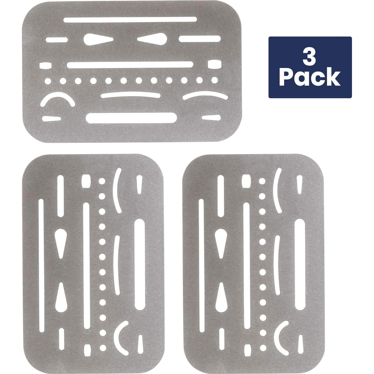 Escudo de Borrado Profesional Pacific Arc de Acero Inoxidable 26 Aberturas