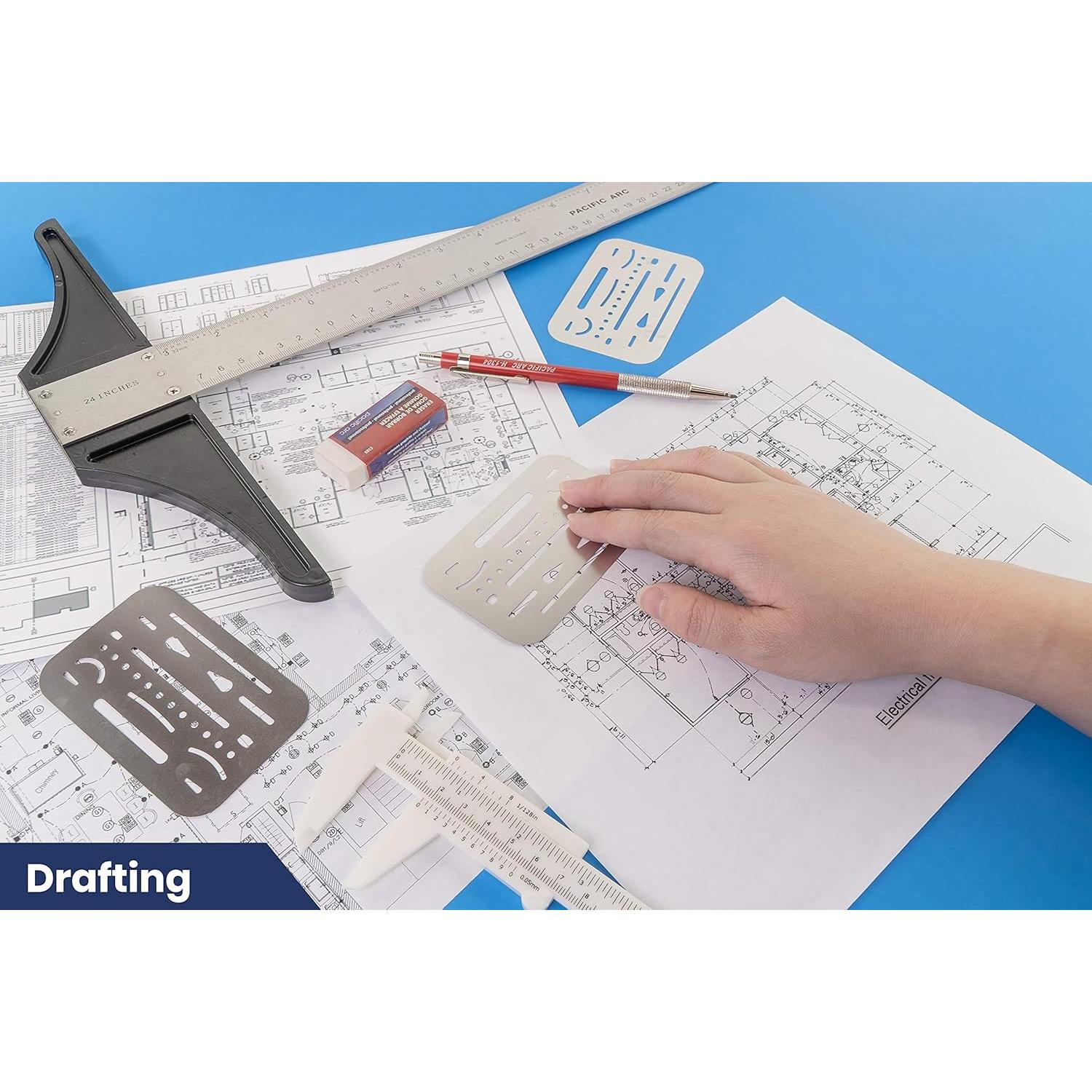 Escudo de Borrado Profesional Pacific Arc de Acero Inoxidable 26 Aberturas