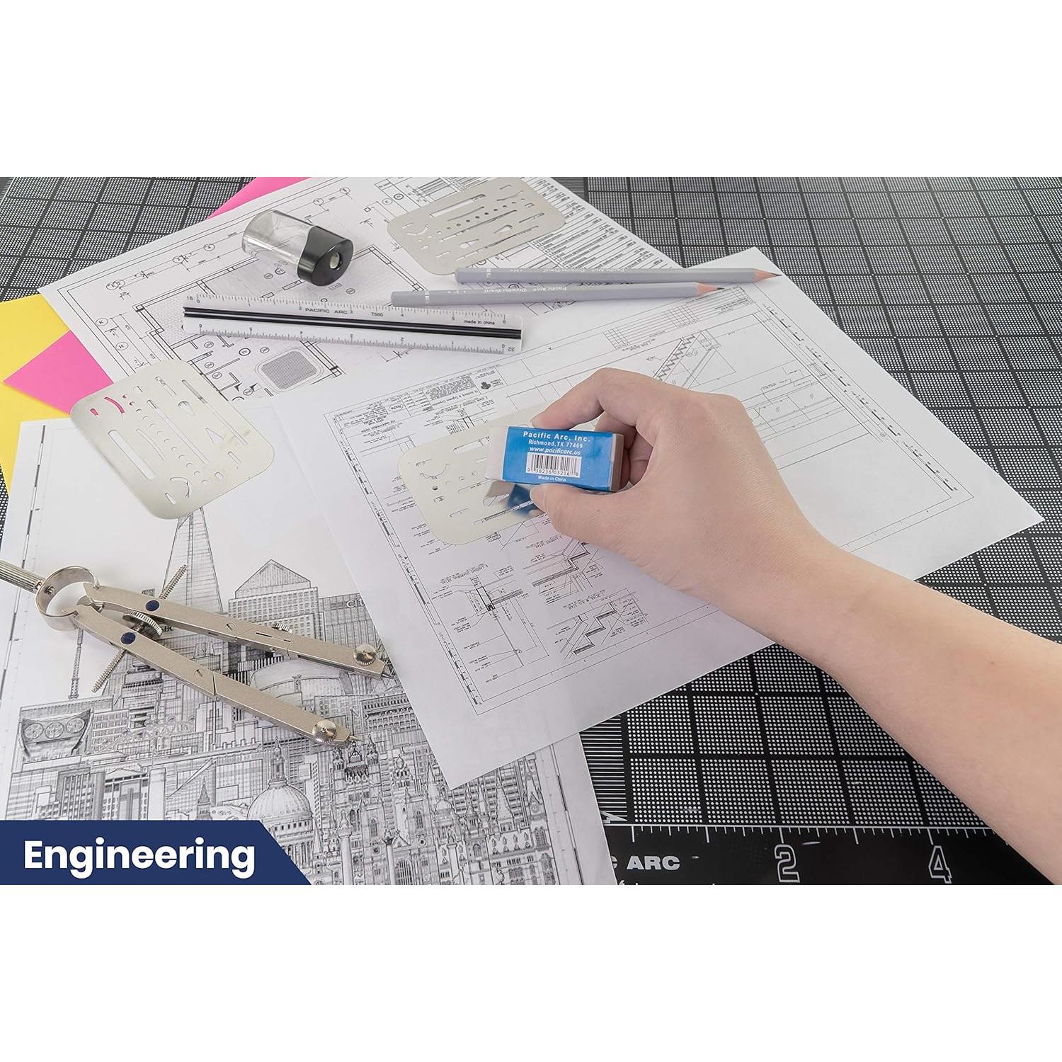 Escudo de Borrado Profesional Pacific Arc de Acero Inoxidable 26 Aberturas