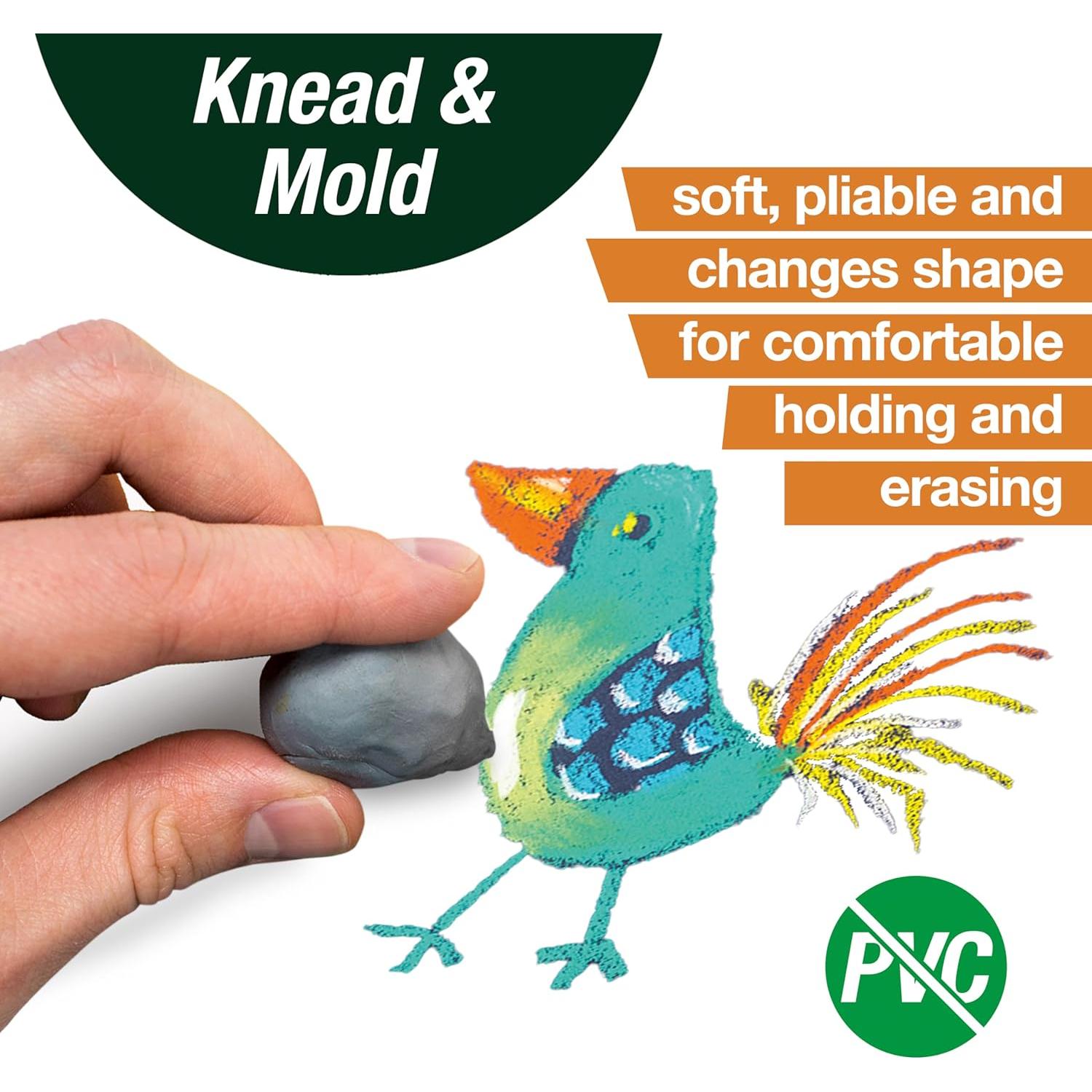 Borradores moldeables Faber-Castell - Paquete de 4 grandes gris