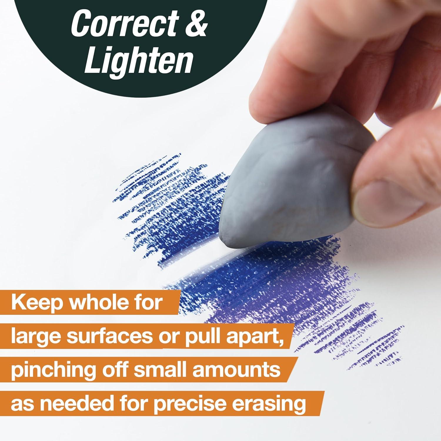 Borradores moldeables Faber-Castell - Paquete de 4 grandes gris