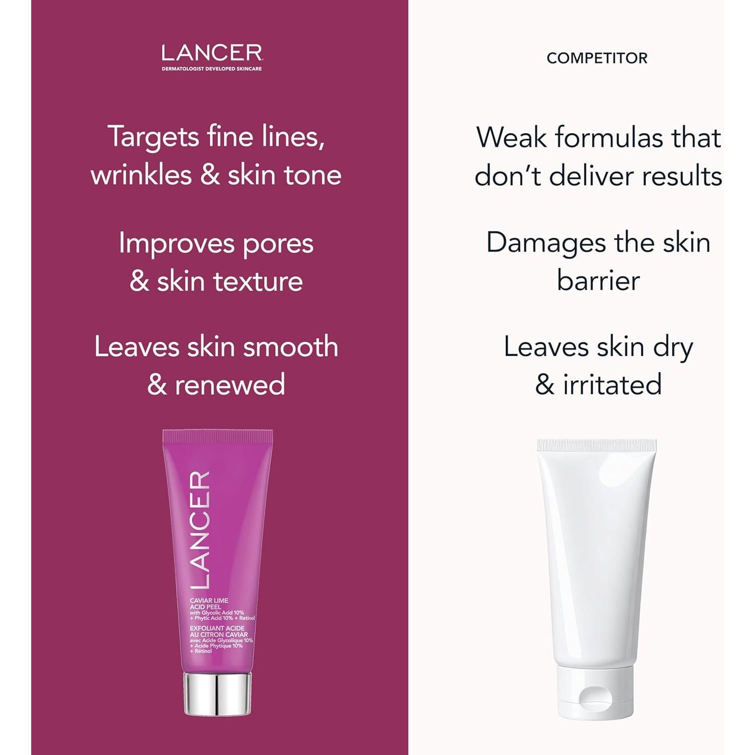 Peeling Químico Facial Lancer Skincare Caviar Lime 14.79ml