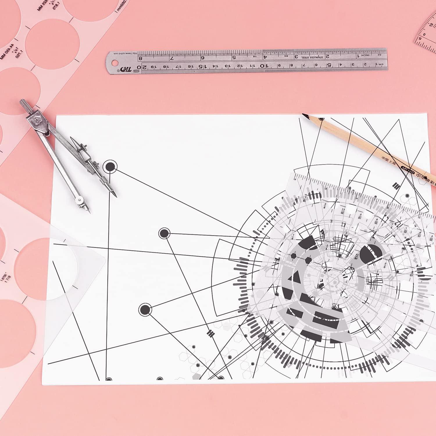 Plantilla de Círculo Tamaki - Paquete de 3, Dibujo Escolar y Profesional