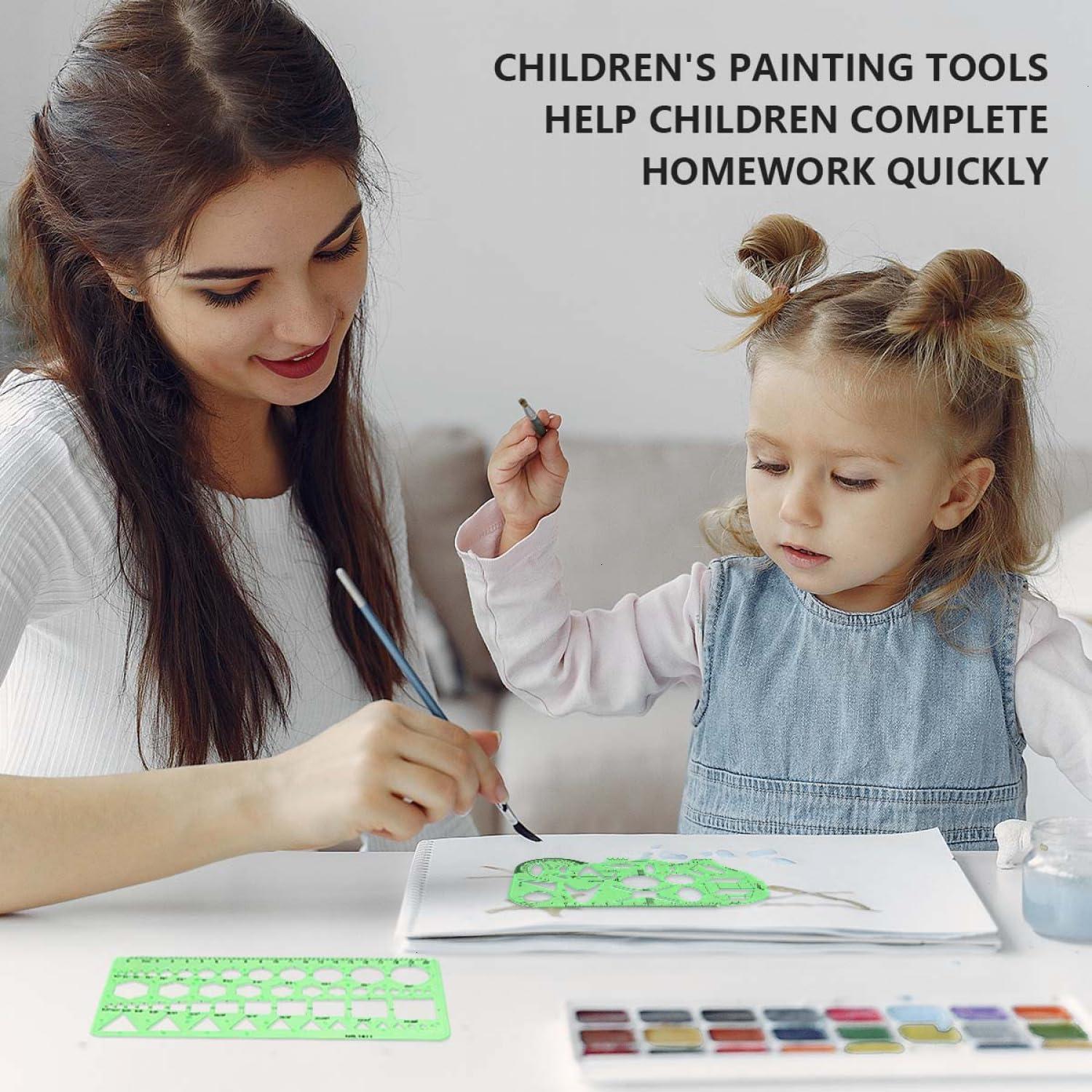 Plantillas de Dibujo Geométrico SenseYo - 7 Piezas