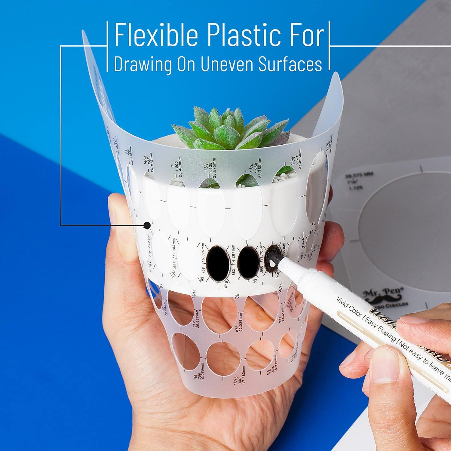 Plantillas de Dibujo Mr. Pen - Curva Francesa y Elipse 6 Pzas