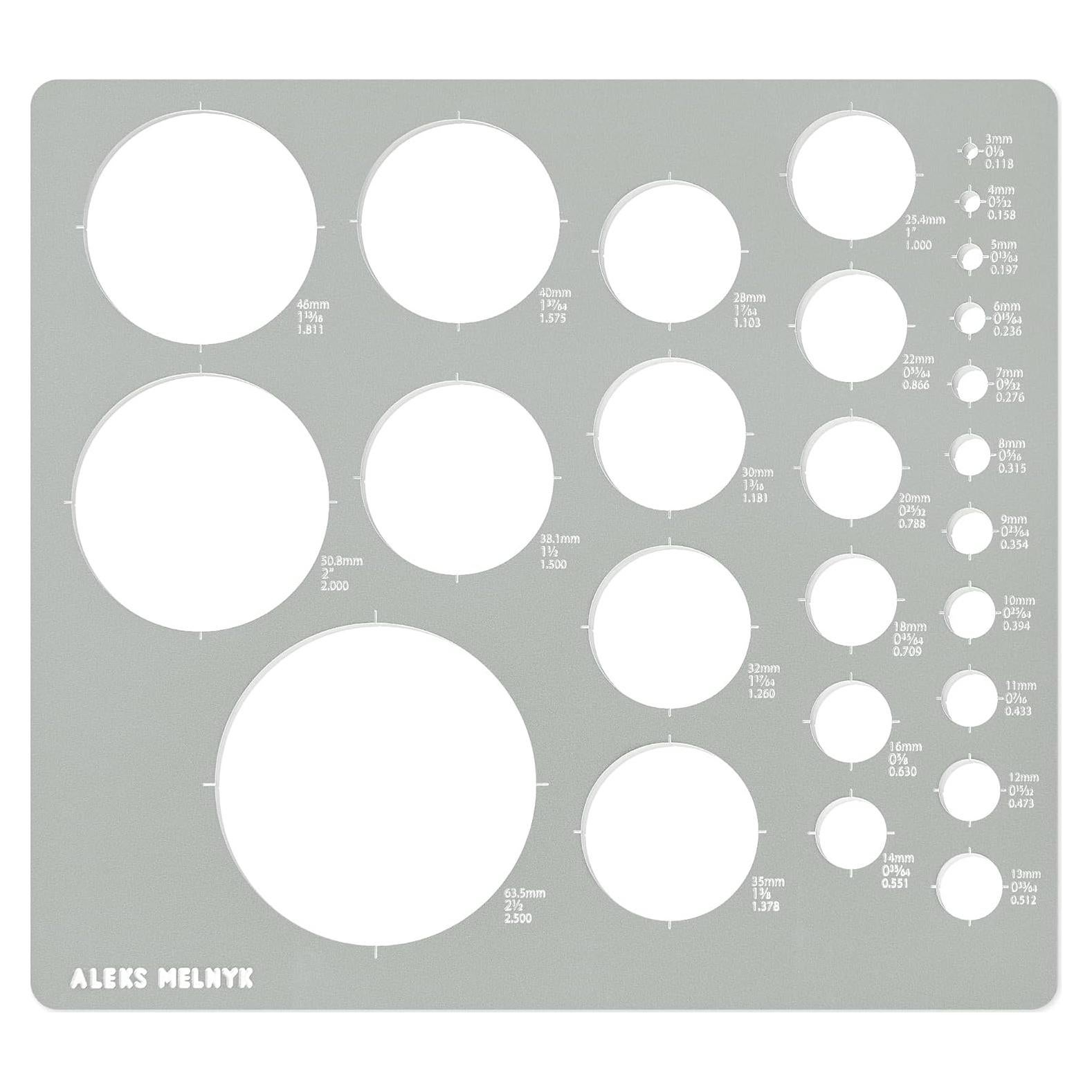 Plantilla de Círculo Metálico Aleks Melnyk No.200 37 Círculos