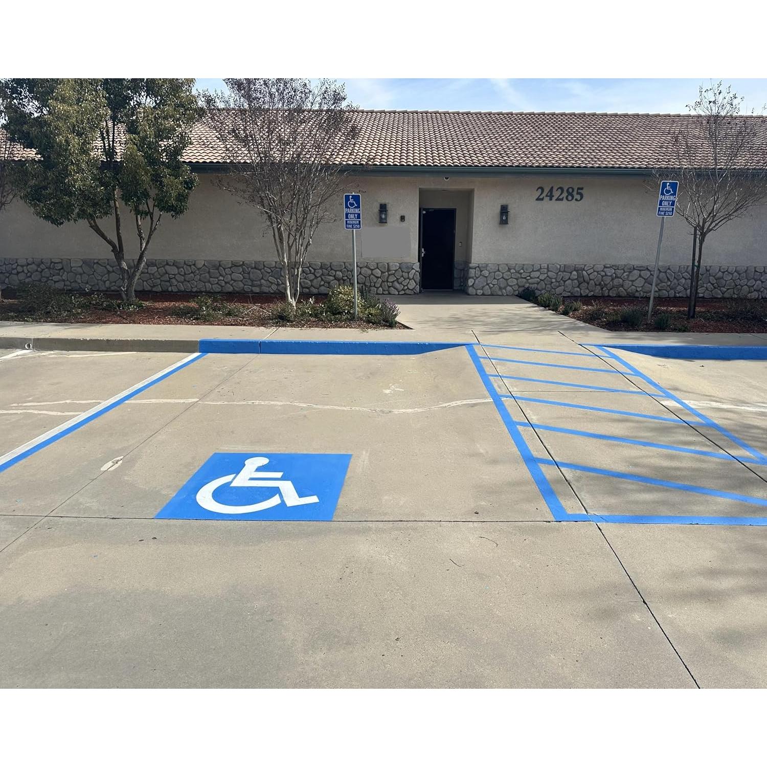 Plantilla de Estacionamiento PNR 24" (61 cm) para Discapacidad - Juego de 3 Piezas