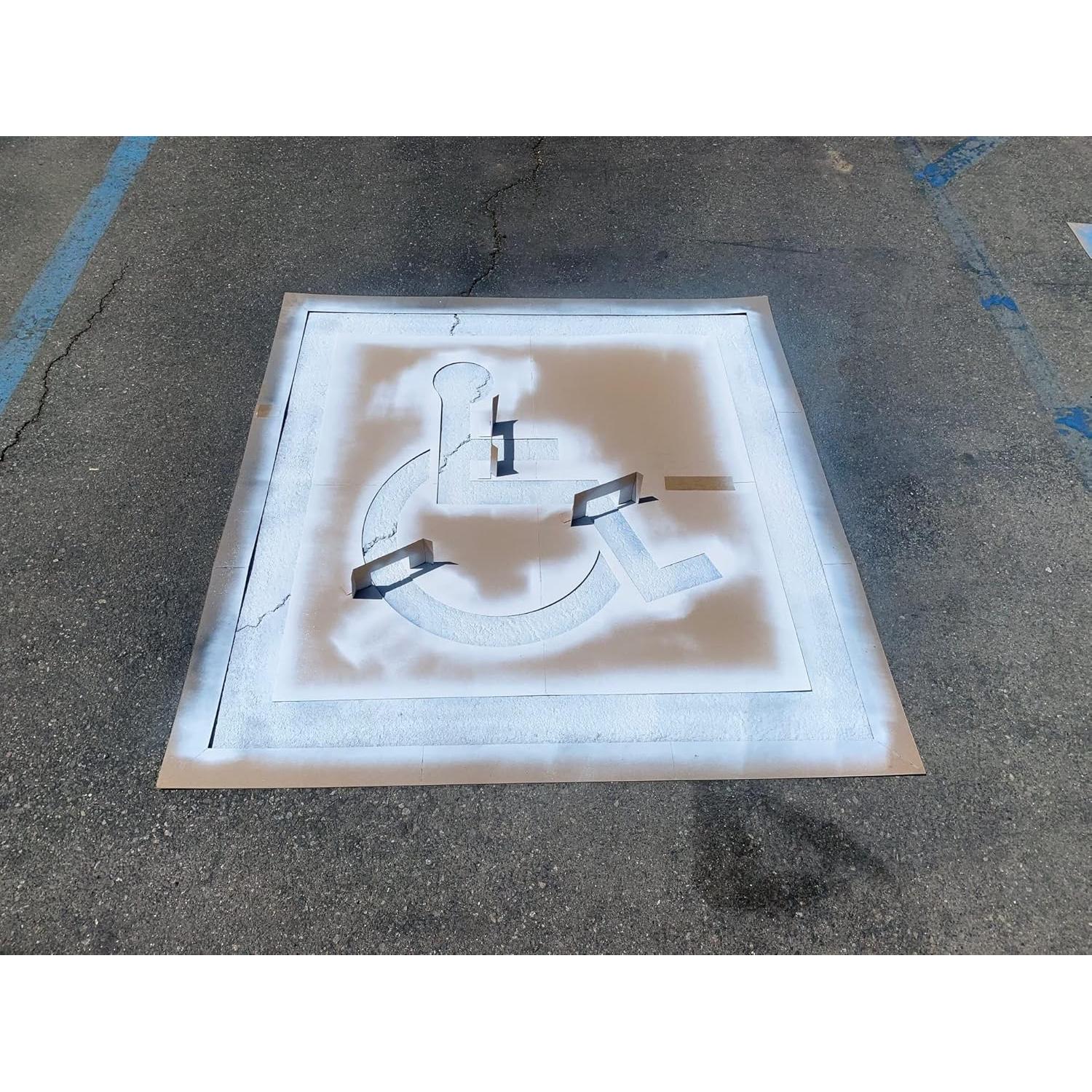 Plantilla de Estacionamiento PNR 24" (61 cm) para Discapacidad - Juego de 3 Piezas