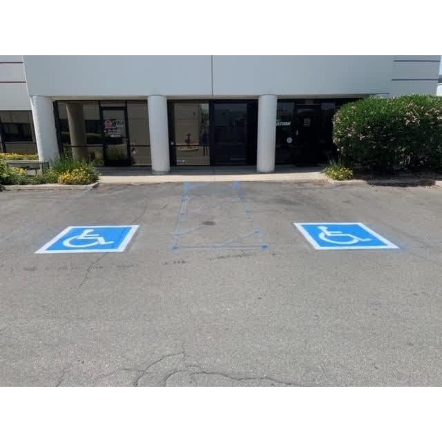 Plantilla de Estacionamiento PNR 24" (61 cm) para Discapacidad - Juego de 3 Piezas
