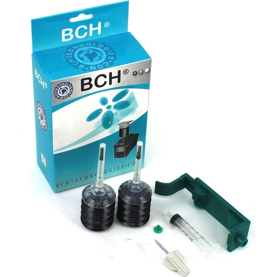 Kit de Recarga de Tinta Pigmentada BCH para Cartuchos HP 15, 40, 45 - 2x30ml