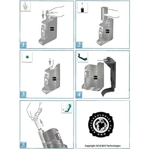 Kit de Recarga de Tinta Pigmentada BCH para Cartuchos HP 15, 40, 45 - 2x30ml